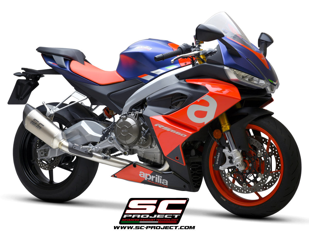 SC-Project Paslanmaz Çelik Komple Sistem 2-1 SC1-R Aprilia RS 660 (20-24) A23A-KC90 