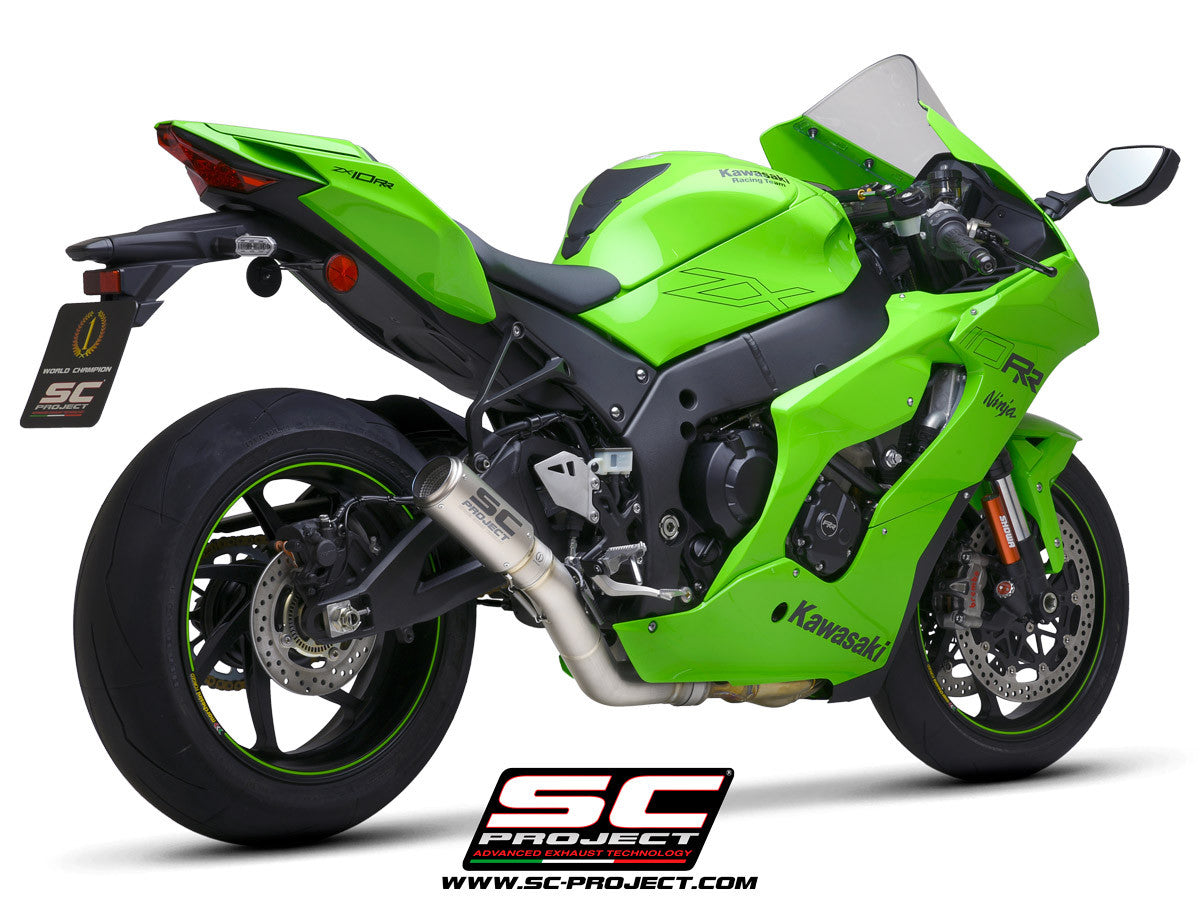 SC-Project Slip-On CR-T + KAT-Yedek Boru Kawasaki ZX-10 R/RR (21-25) K38A-DET36 