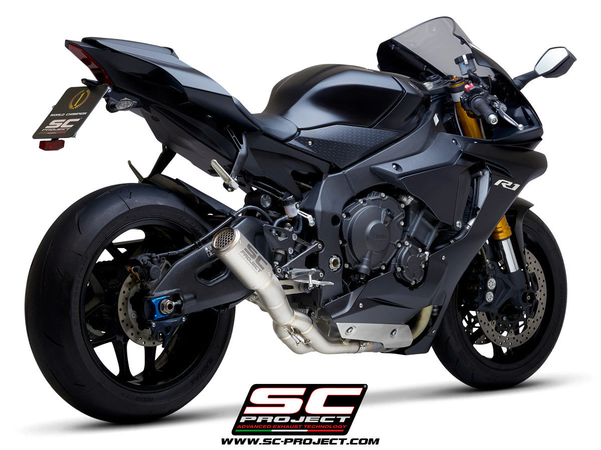 SC-Project Slip-On CR-T + KAT-Yedek Boru Yamaha YZF-R1/M RN49 (17-19) Y11B-DET36 