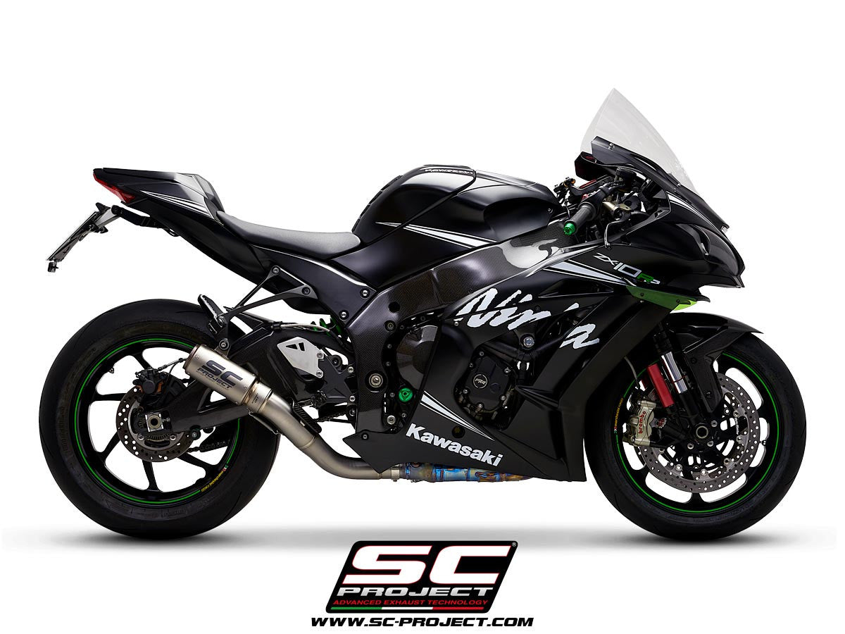 SC-Project Slip-On CR-T + KAT-Yedek Boru Kawasaki ZX-10 R/RR (16-20) K22A-DET36 