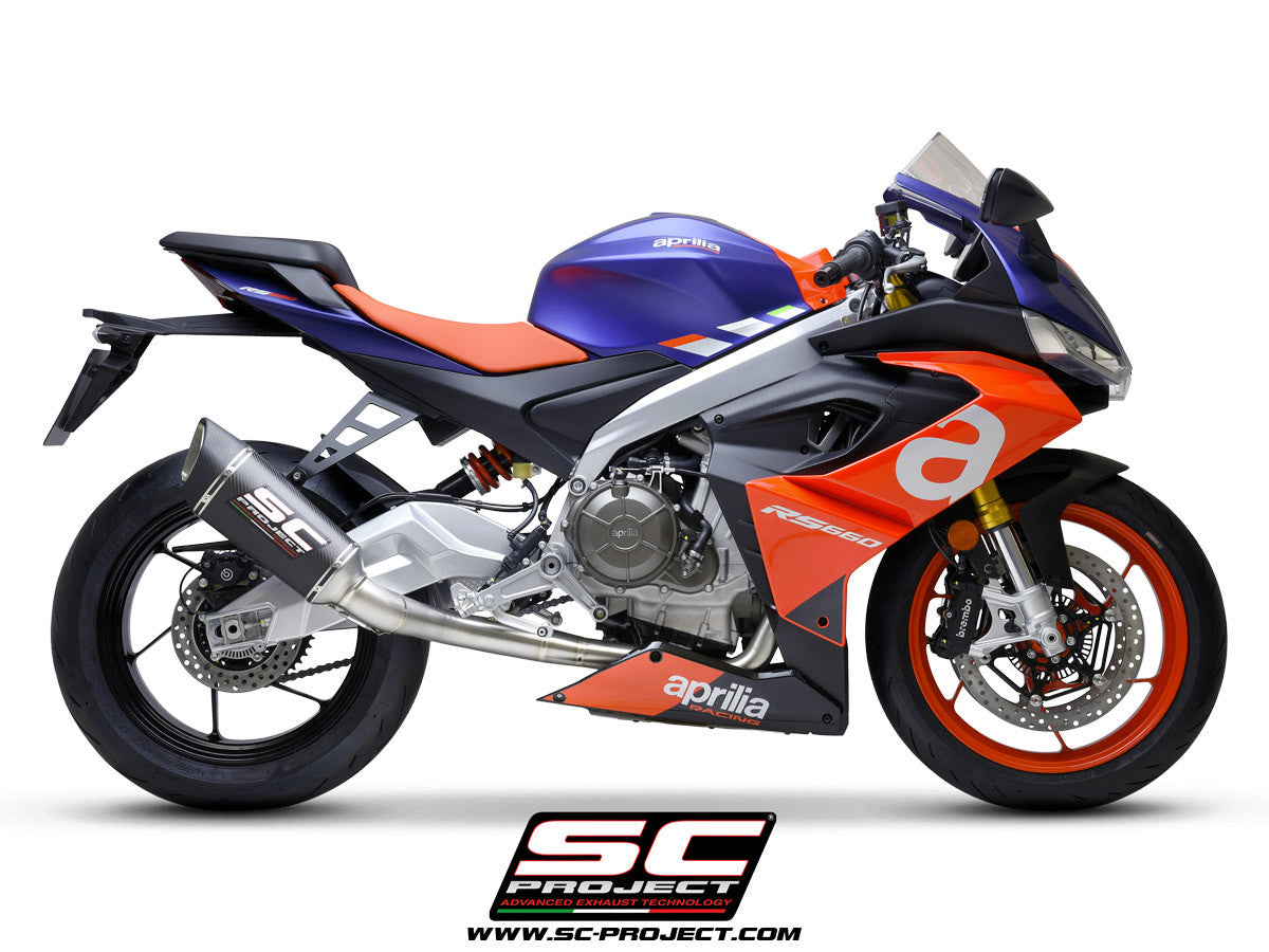 SC-Project Trofeo Titan Komplett sistem 2-1 SC1-R Aprilia RS 660 (20-24) A23A-PTC90 