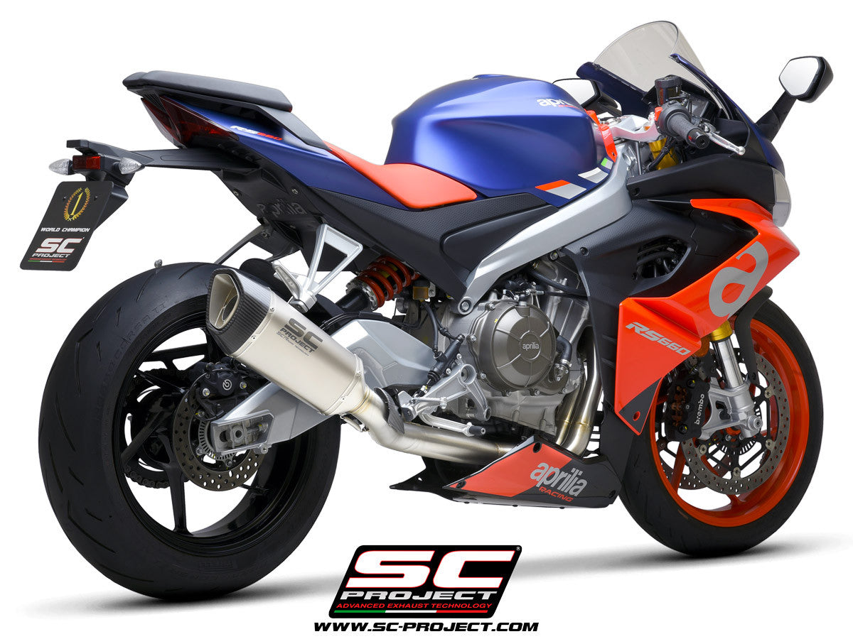 SC-Project Paslanmaz Çelik Komple Sistem 2-1 SC1-R Aprilia RS 660 (20-24) A23A-KC90 