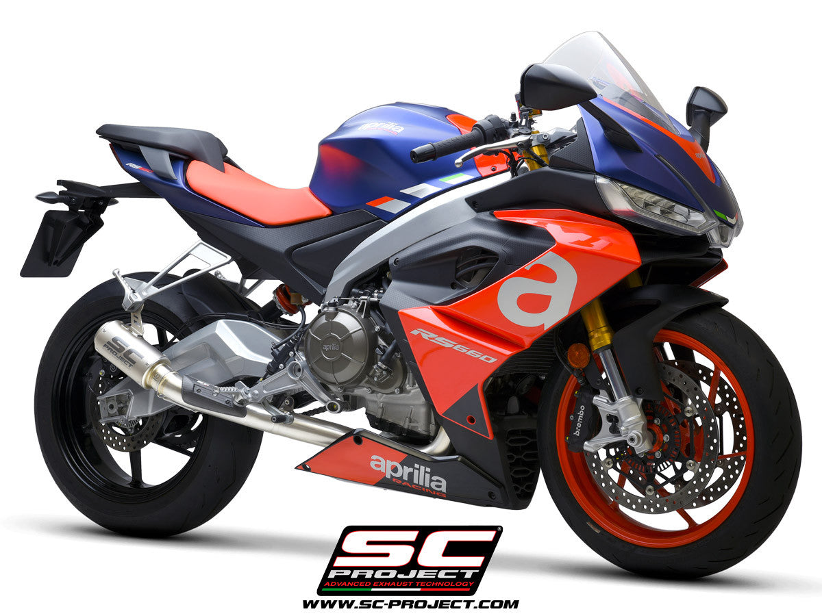 SC-Project Paslanmaz Çelik Komple Sistem 2-1 CR-T Aprilia RS 660 (20-24) 