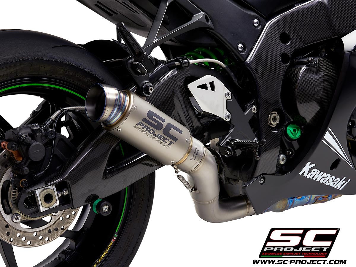 SC-Project Slip-On GP70-R + KAT-Yedek Boru Kawasaki ZX-10 R/RR (16-20) K22A-DET70 