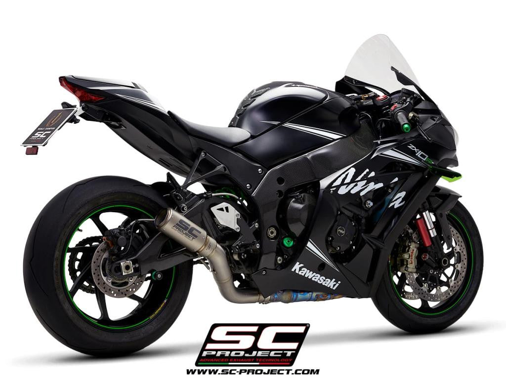 SC-Project Slip-On CR-T + KAT-Yedek Boru Kawasaki ZX-10 R/RR (16-20) K22A-DET36 