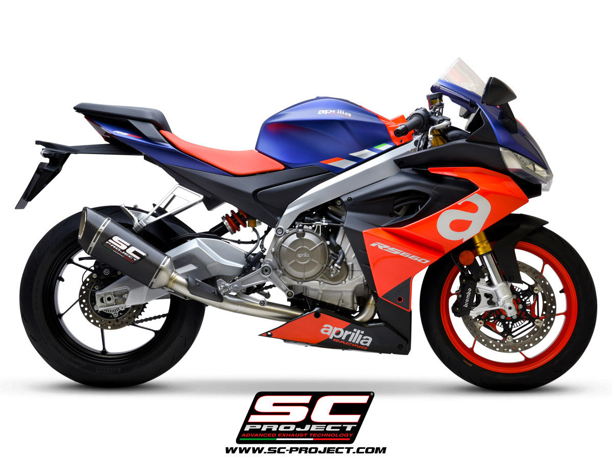 SC-Project Paslanmaz Çelik Komple Sistem 2-1 SC1-R Aprilia RS 660 (20-24) A23A-KC90 