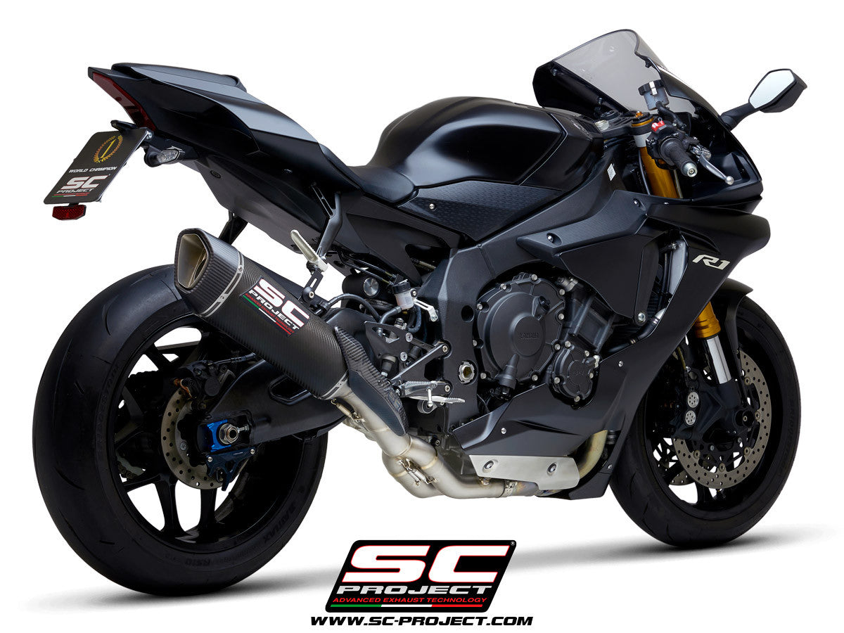 SC-Project Slip-On SC1-R + KAT-Değiştirme Borusu Yamaha YZF-R1/M RN49 (17-19) 