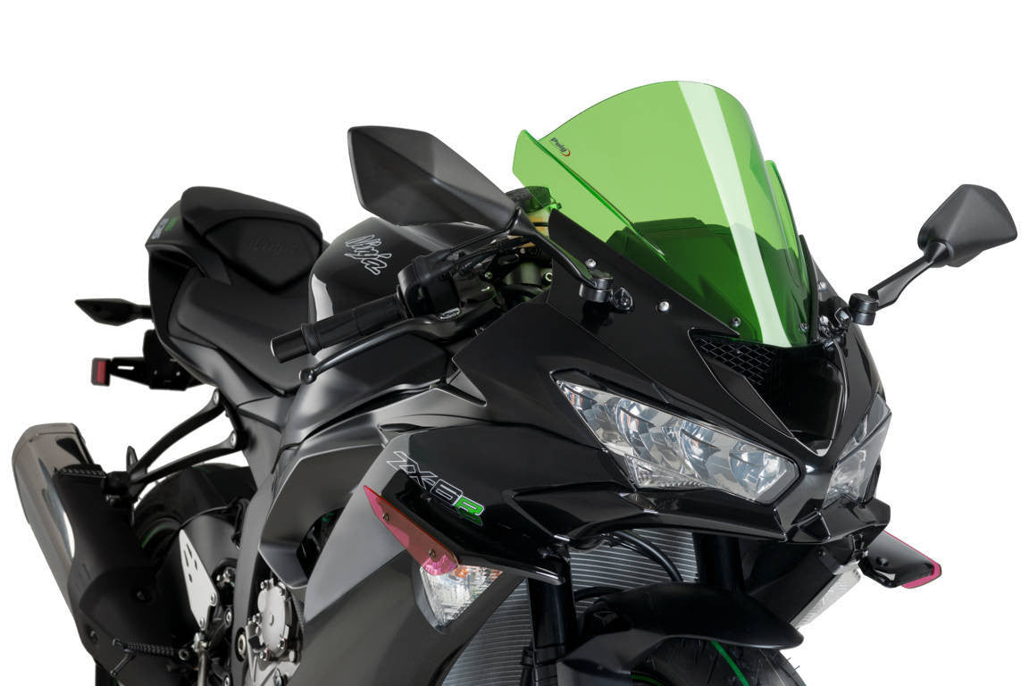Puig Kanatçıklar Spoiler Aşağı Basınç Kawasaki ZX-6R 636 (18-23) 3176 