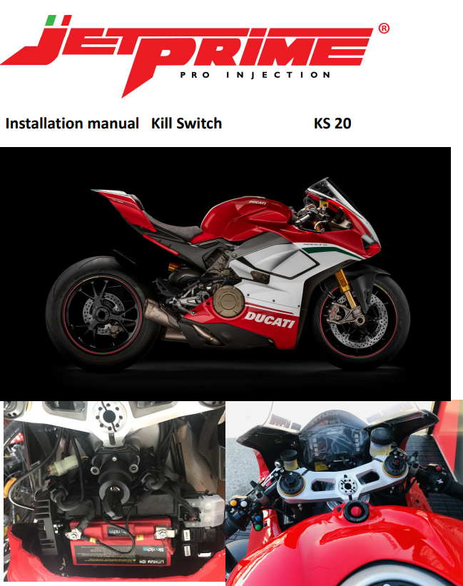 Kill Switch Butonu JetPrime Ducati Panigale V4/S/R (18-20) JP KS 020 