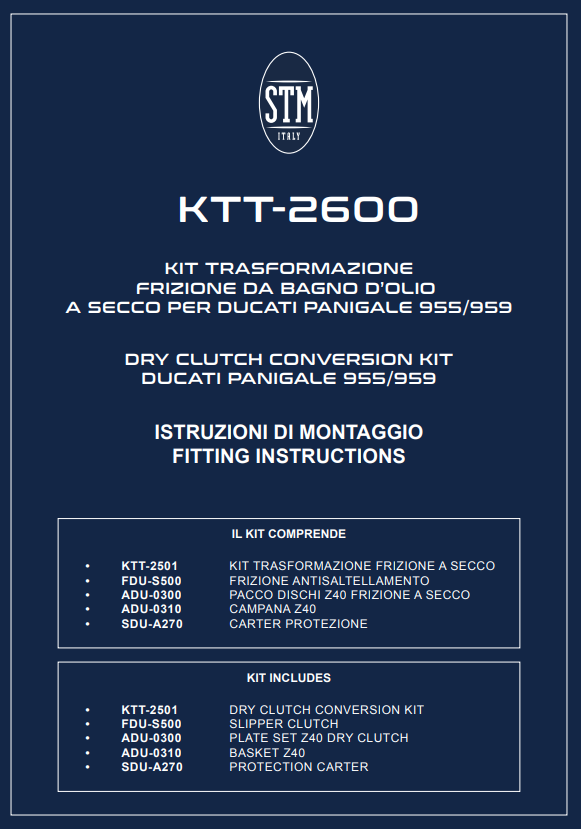 STM EVO GP Kuru Debriyaj Ducati Panigale V2 955 (20-24) KTT-2600 