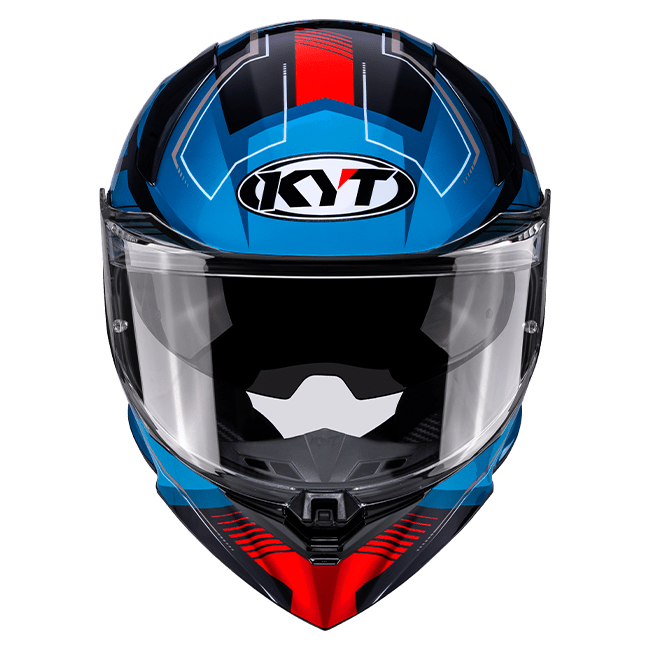 KYT R2R Kask Parsec Siyah / Mavi / Kırmızı Y6R20024 