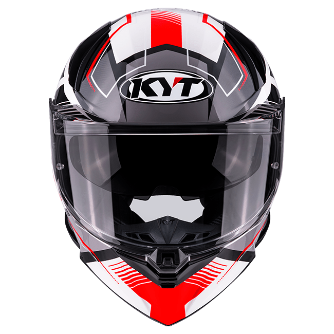 KYT R2R Kask Parsec Beyaz/Kırmızı Y6R20022 