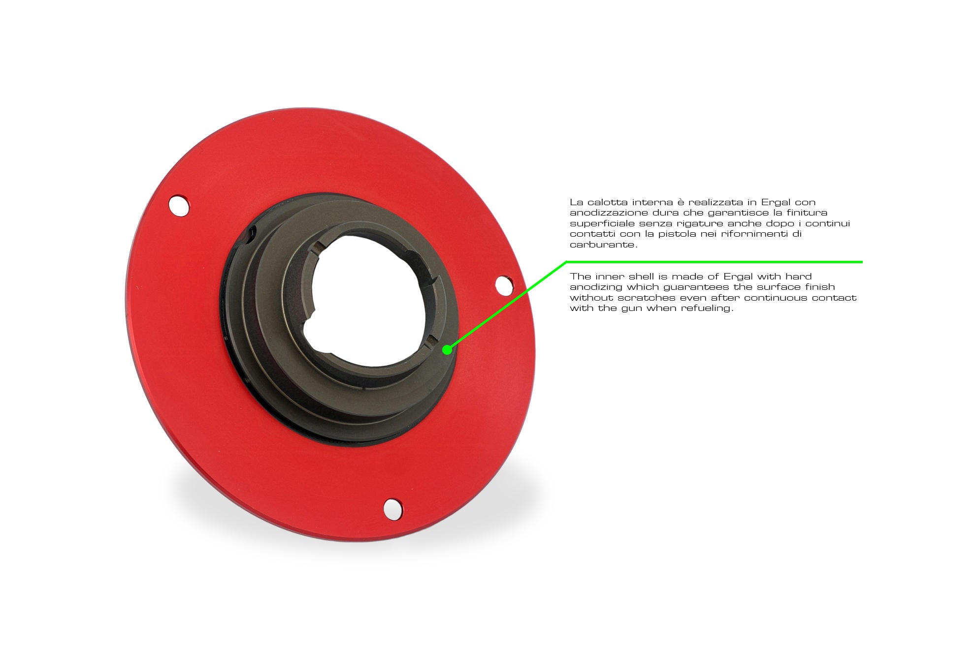 Ducati Panigale V4/S/R (25-26) TS401R için CNC Racing Livery Tricolore Hızlı Bağlantılı Yakıt Kapağı 