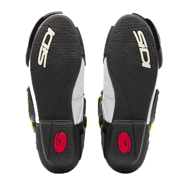 Sidi Rex Motosiklet Botları Beyaz/Siyah/Sarı 