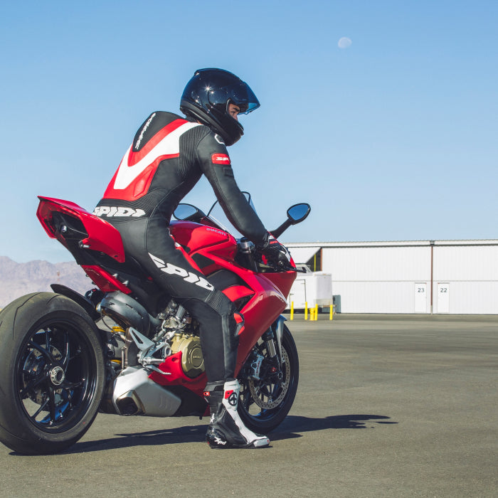 Spidi Laser Pro Tek Parça Deri Tulum – Delikli Yarış Tulumu | Erkek | Kırmızı | Y154014 