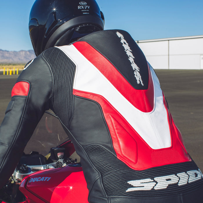 Spidi Laser Pro Tek Parça Deri Tulum – Delikli Yarış Tulumu | Erkek | Kırmızı | Y154014 