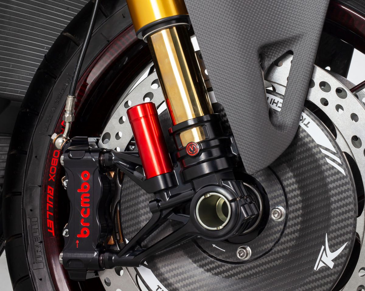 CNC Çatal ayağı seti 100 mm „GP Stili“ Motocorse Ducati Panigale V4/S/R (18-24) 