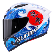 Suomy Track-1 Kask Waves Beyaz K6T10025 
