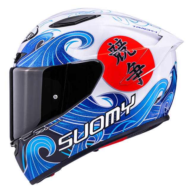 Suomy Track-1 Kask Waves Beyaz K6T10025 