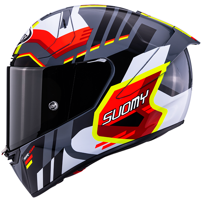 Suomy SR-GP Evo Kask Infrared Beyaz/Siyah/Kırmızı K6S20024 