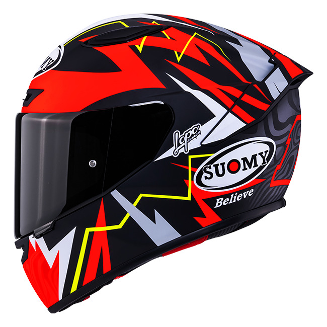 Suomy Track-1 Kask Mat Kırmızı Sam Lowes Replika 2025 K6T10020 