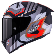 Suomy SR-GP Evo Kask Infrared Mat Gri/Kırmızı/Siyah K6S20025 