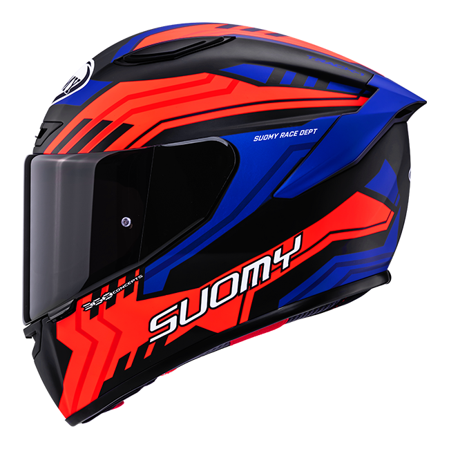 Suomy Track-1 Kask Çerçevesi Mat Siyah/Kırmızı/Mavi K6T10024 