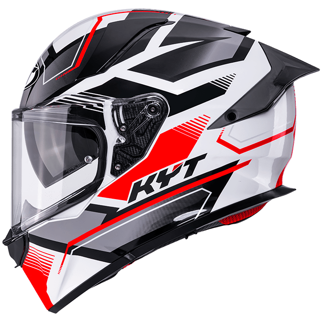 KYT R2R Kask Parsec Beyaz/Kırmızı Y6R20022 