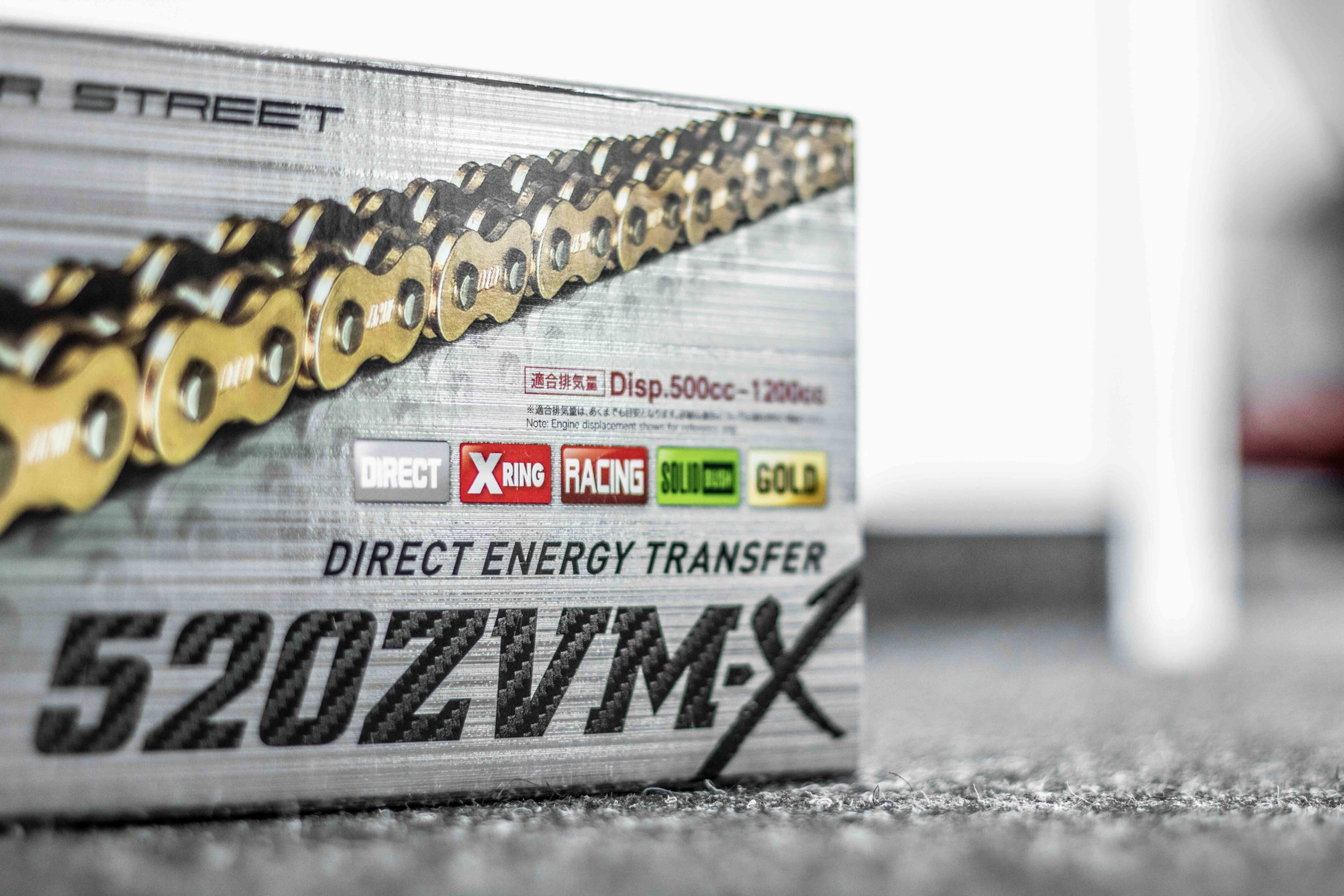 D.I.D 520ZVM-X X-Ring Zincir 520 G&G açık, perçinli kilit ile – 100 ila 132 bağlantı 