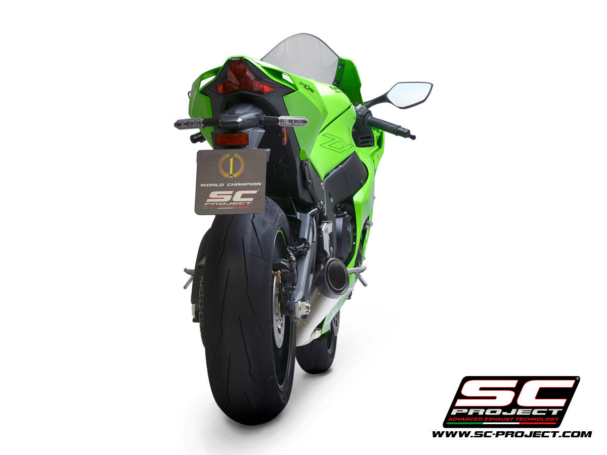 SC-Project Slip-On S1 + KAT Değiştirme Borusu Kawasaki ZX-10 R/RR (21-26) K38A-DET41T 