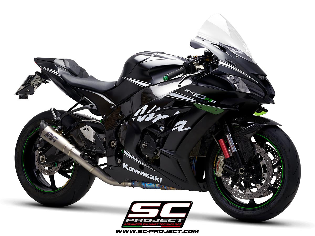 SC-Project Slip-On S1 + KAT-Yedek Boru Kawasaki ZX-10 R/RR (16-20) K22A-DET41T 