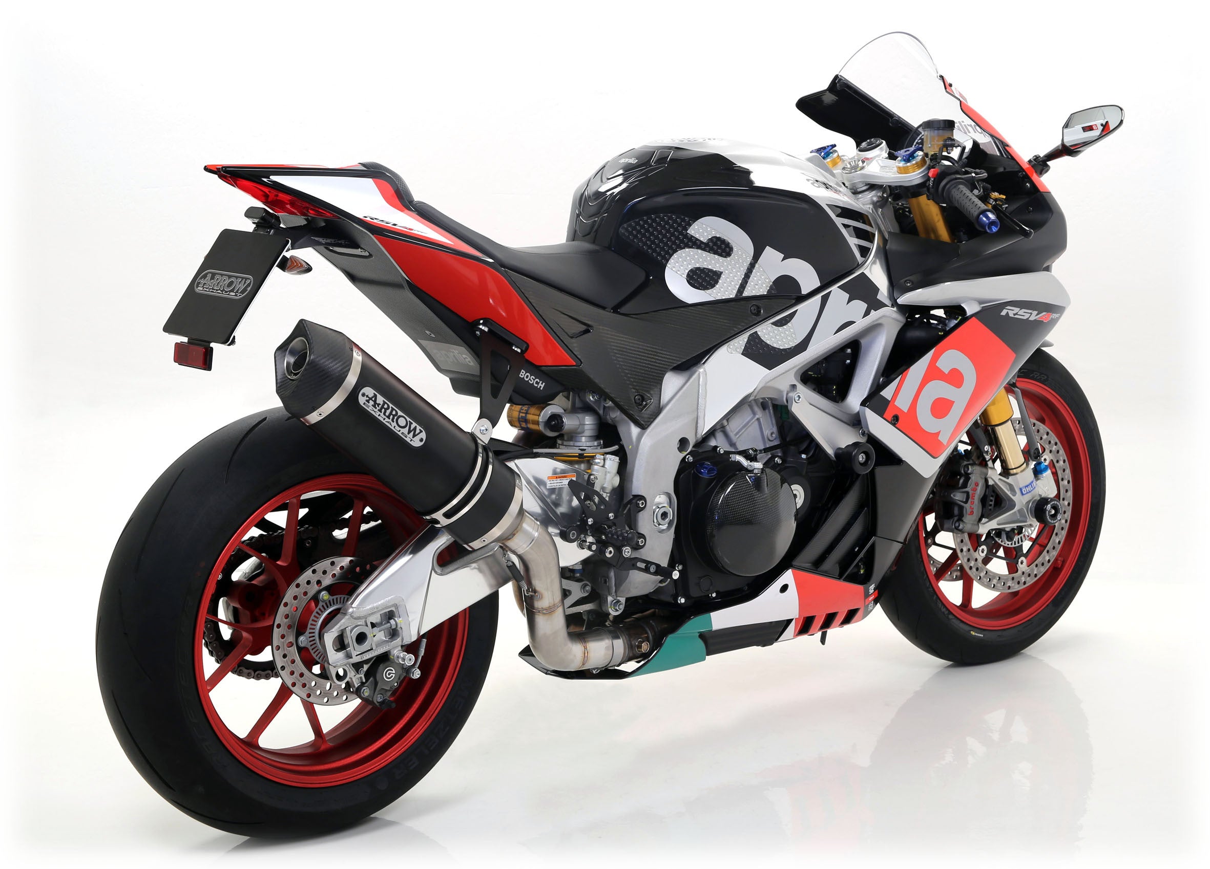 Arrow Slip-On Race-Tech Alüminyum Koyu Aprilia RSV4/RR/RF (15-16) 71744AKN 
