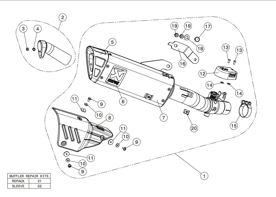 Akrapovic Slip-On Hattı (Titanyum) Yamaha YZF-R6 (08-26) S-Y6SO12-HAPT 