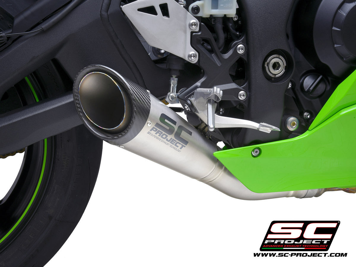 SC-Project Slip-On S1 + KAT Değiştirme Borusu Kawasaki ZX-10 R/RR (21-26) K38A-DET41T 