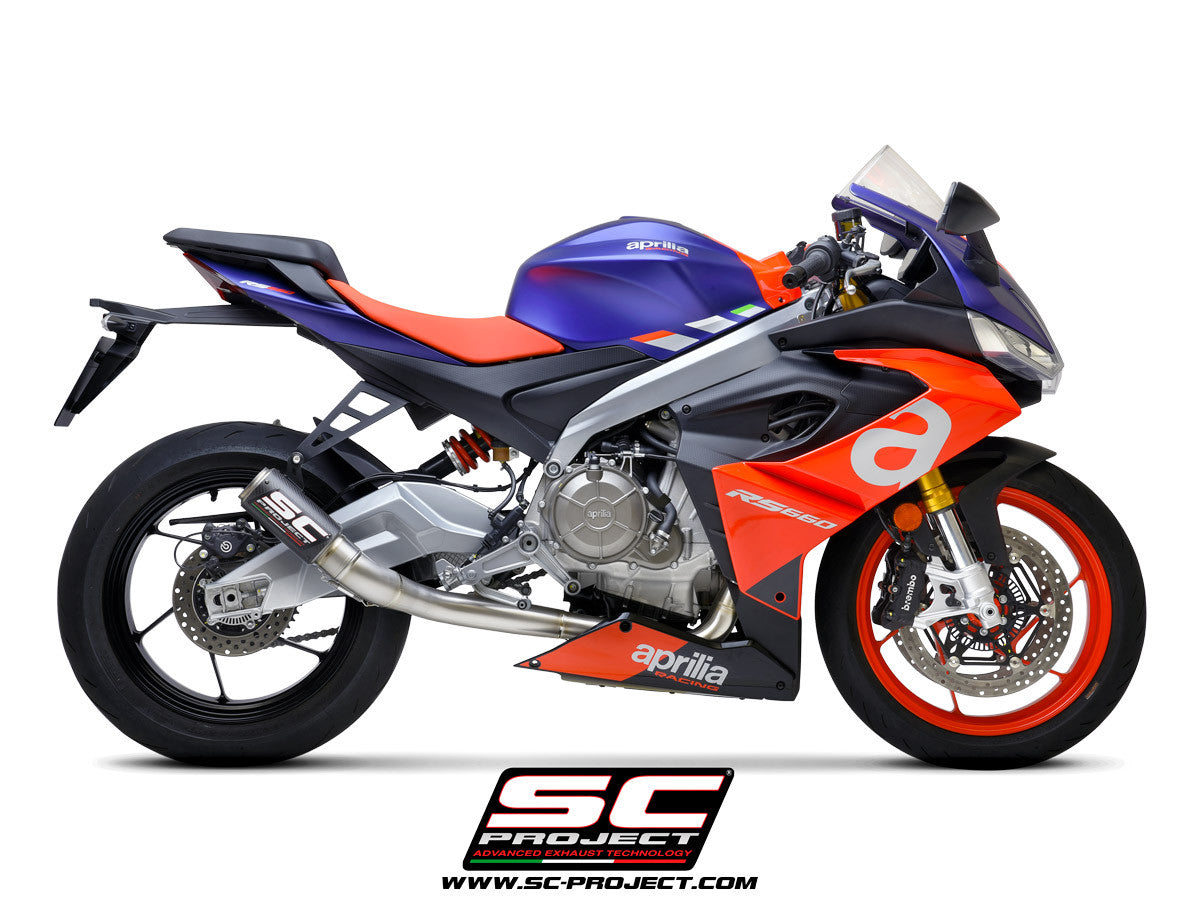 SC-Project Titan Komplett sistem 2-1 CR-T Aprilia RS 660 (20-24) A23A-PTC36 