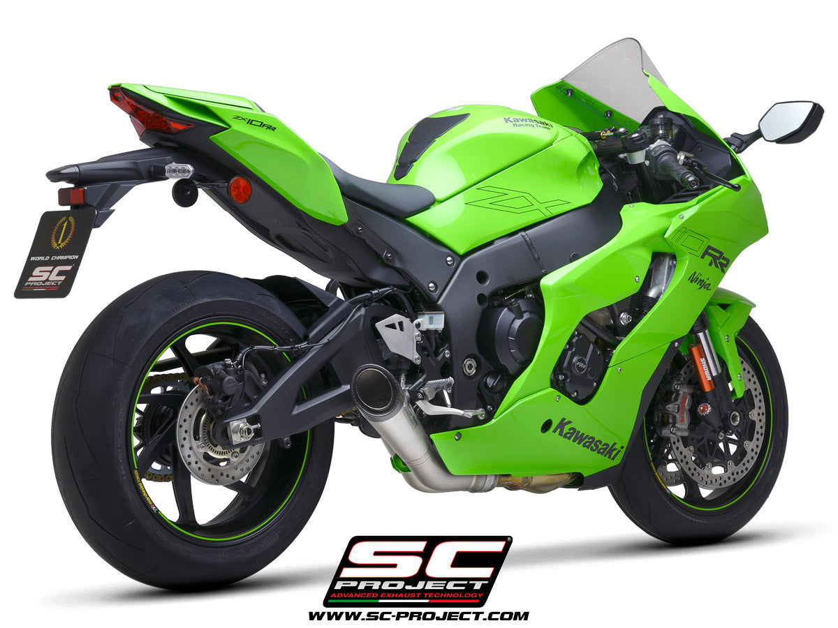 SC-Project Slip-On S1 + KAT Değiştirme Borusu Kawasaki ZX-10 R/RR (21-26) K38A-DET41T 