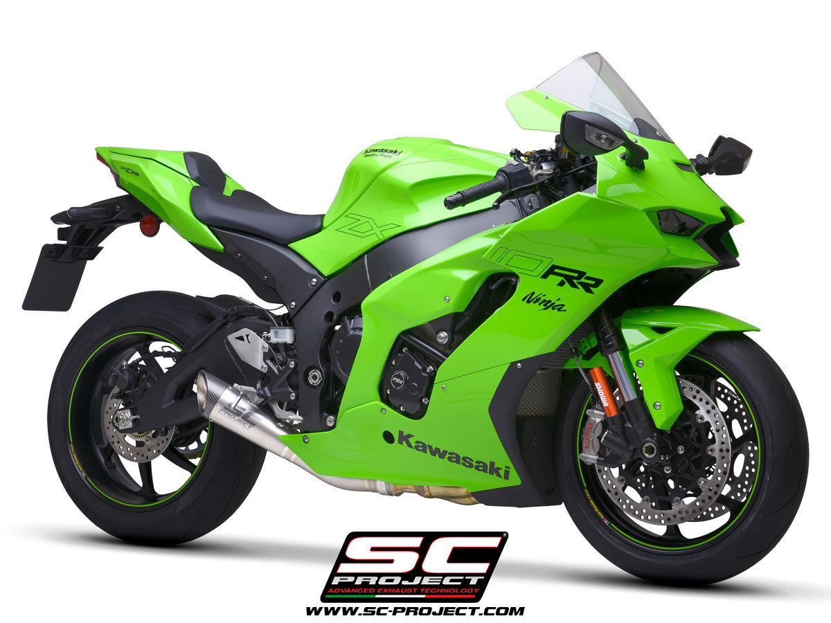 SC-Project Slip-On S1 + KAT Değiştirme Borusu Kawasaki ZX-10 R/RR (21-26) K38A-DET41T 