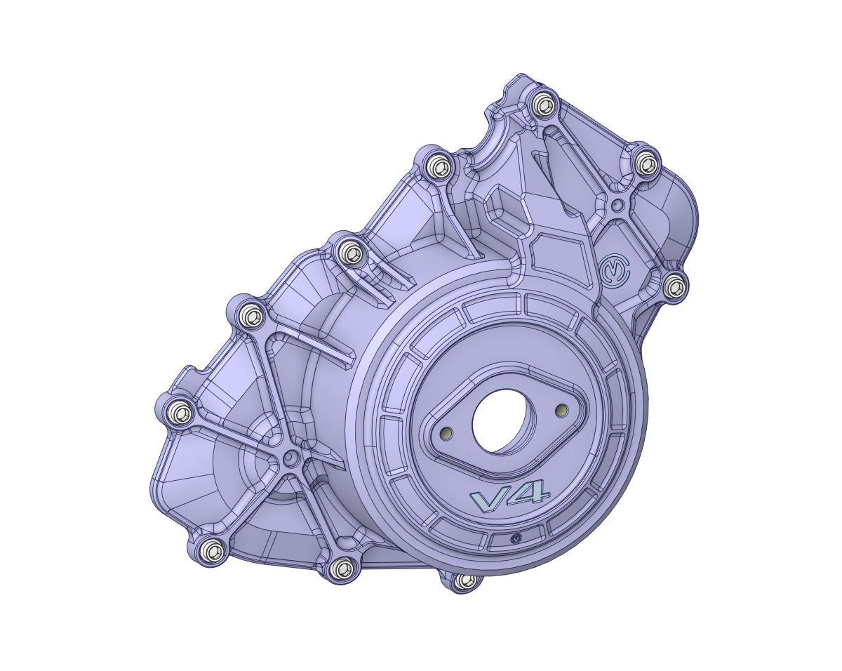 Titanyum cıvatalı sol alüminyum motor bloğu Motocorse Ducati Panigale V4/S/R (18-24) 