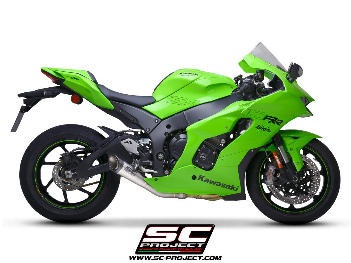 SC-Project Slip-On S1 + KAT Değiştirme Borusu Kawasaki ZX-10 R/RR (21-26) K38A-DET41T 