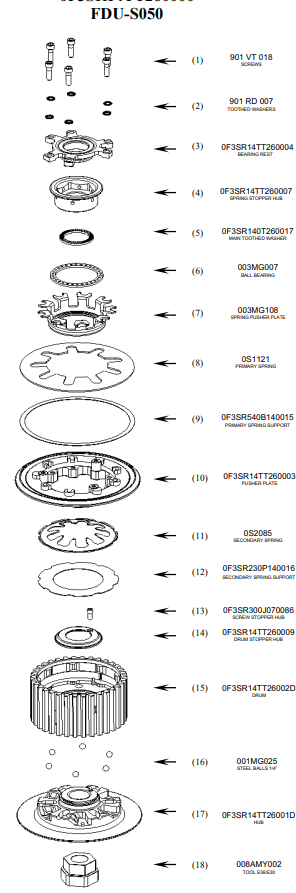 STM Anti-Hopping-Kopling Ducati Panigale 1199/S/R (12-17) FDU-S050 