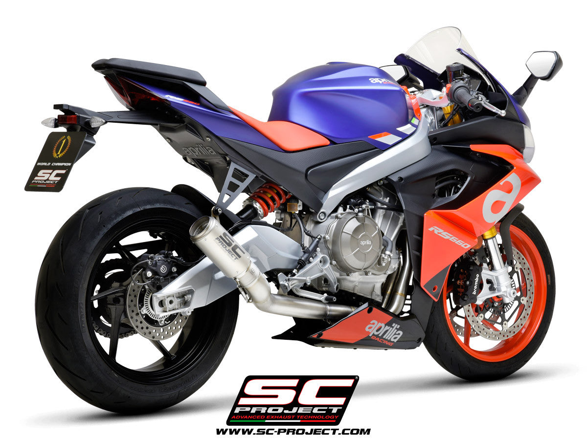 SC-Project Titan Komplett sistem 2-1 CR-T Aprilia RS 660 (20-24) A23A-PTC36 