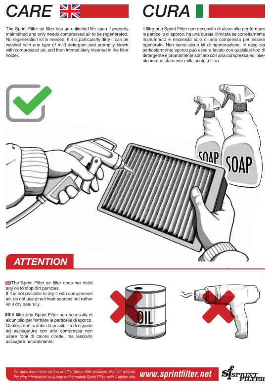 Sprint Filter R127S F1-85-SBK Hava Filtresi Ducati Panigale 1299/S (15-18) 