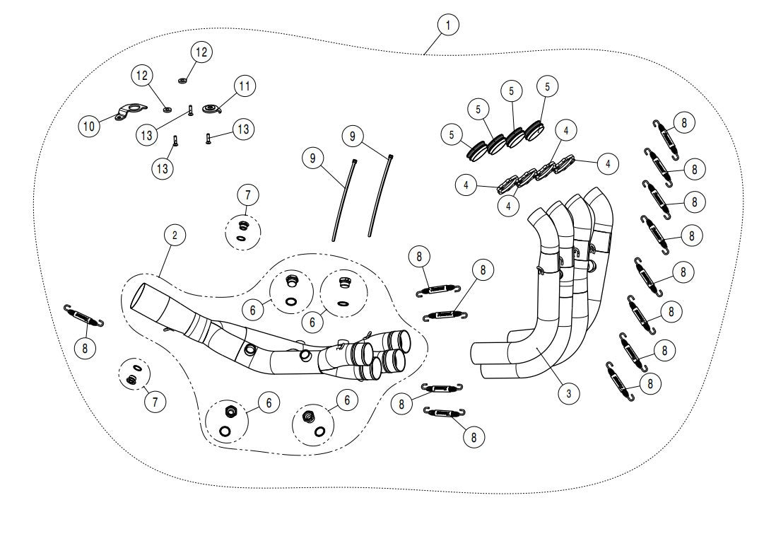 Akrapovic Manifold (Paslanmaz Çelik) BMW S1000RR K67 (19-26) E-B10R7 