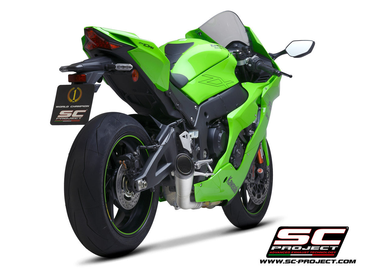 SC-Project Slip-On S1 + KAT Değiştirme Borusu Kawasaki ZX-10 R/RR (21-26) K38A-DET41T 