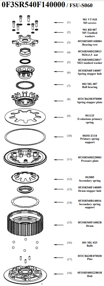 STM Anti-Hopping-Kavrama Suzuki GSX-R 600/750 (06-14) FSU-S060 