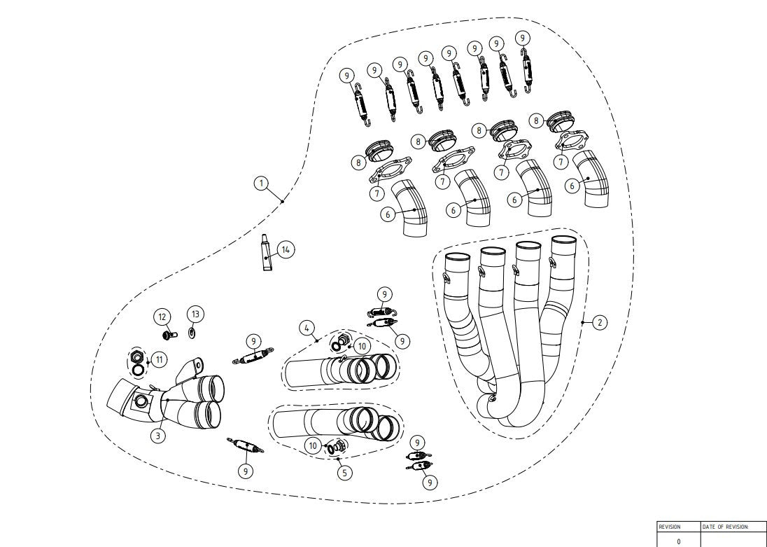 Akrapovic Egzoz Manifoldu (Titanyum) Honda CBR 1000 RR-R SC82 (20-23) E-H10E2 