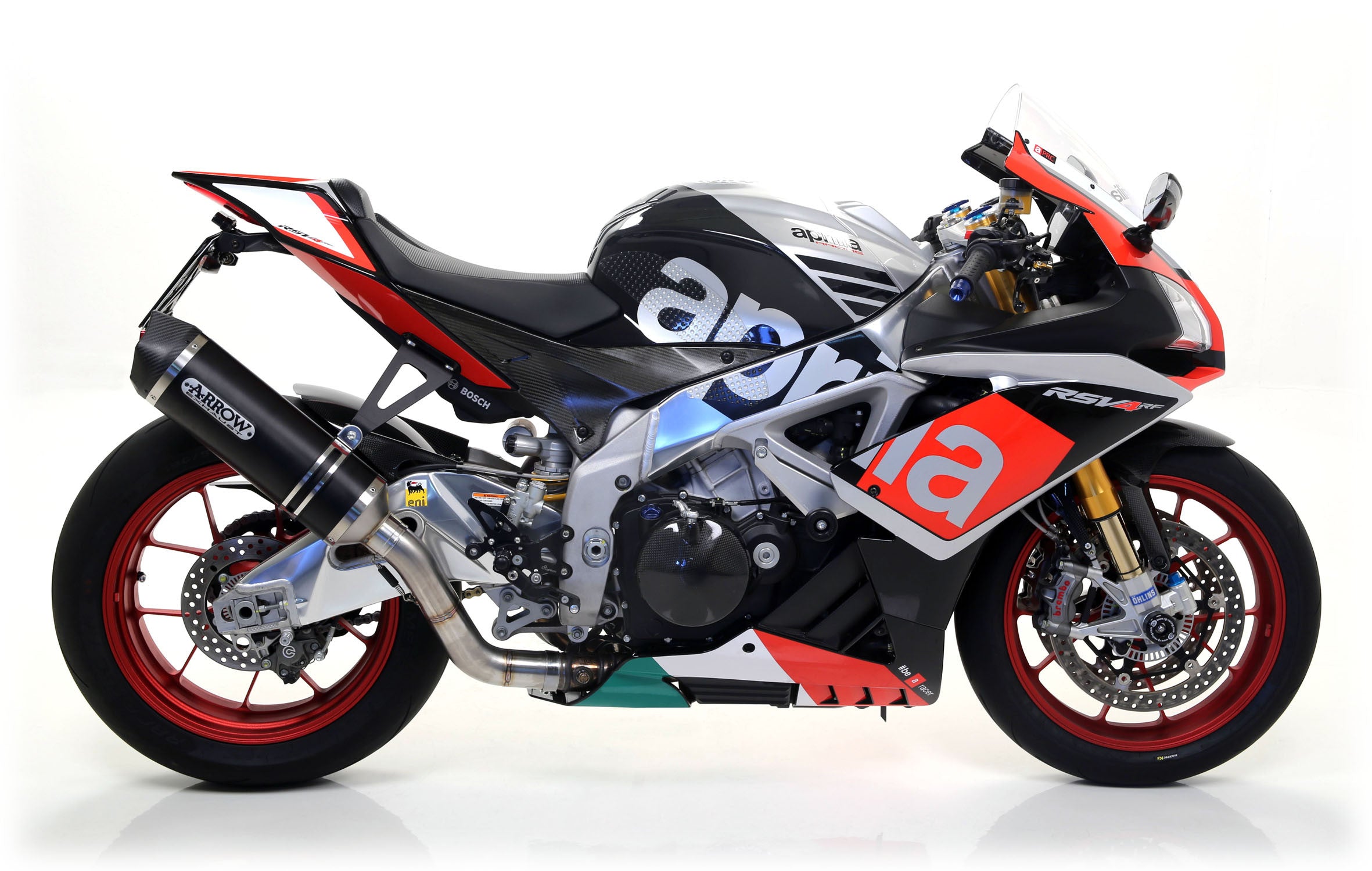 Arrow Slip-On Race-Tech Alüminyum Koyu Aprilia RSV4/RR/RF (15-16) 71744AKN 
