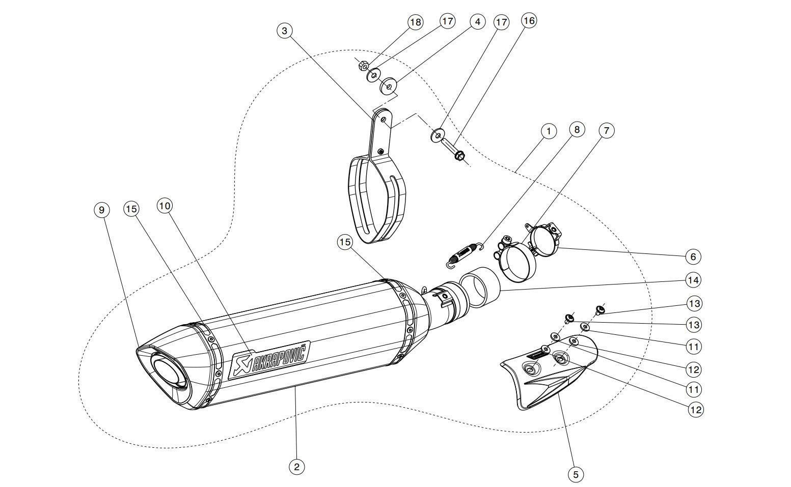 Akrapovic Slip-On Hattı (Karbon) Suzuki GSX-R 1000 (17-23) S-S10SO12-HRC 