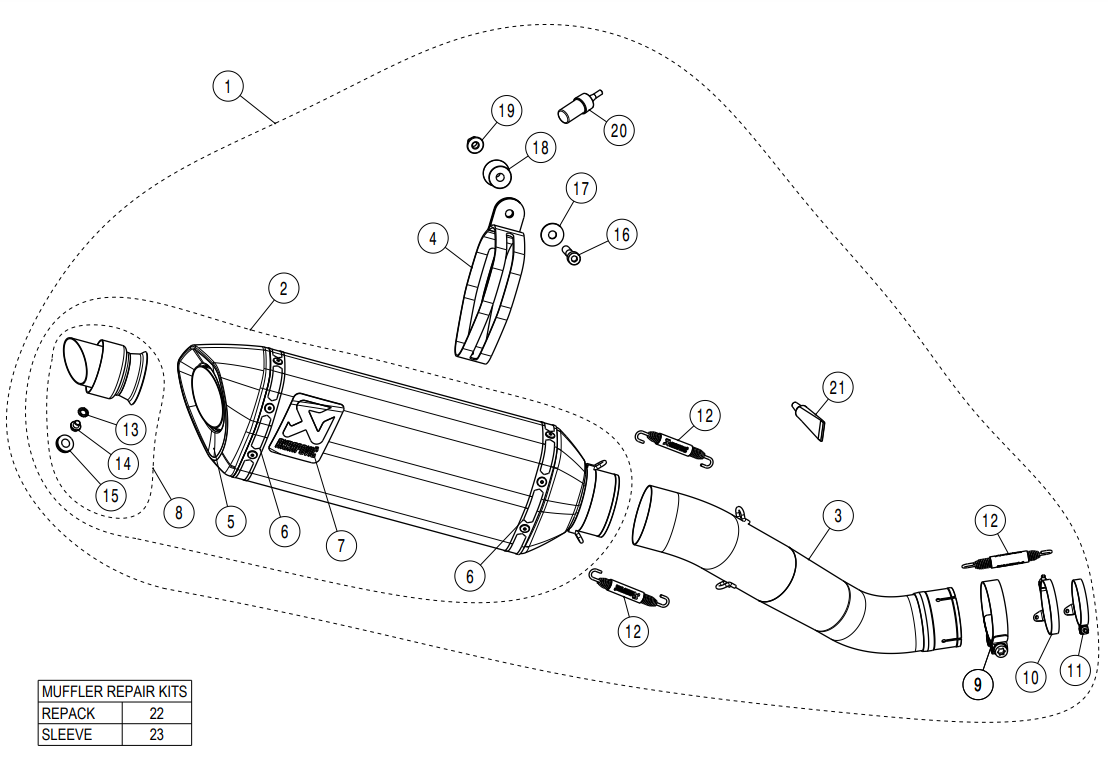 Akrapovic Slip-On Hattı (Karbon) Aprilia RSV4/RR/1100 Fabrika (21-26) S-A10SO13-RC 